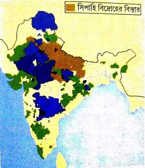 সিপাহী বিদ্রোহের বিস্তার