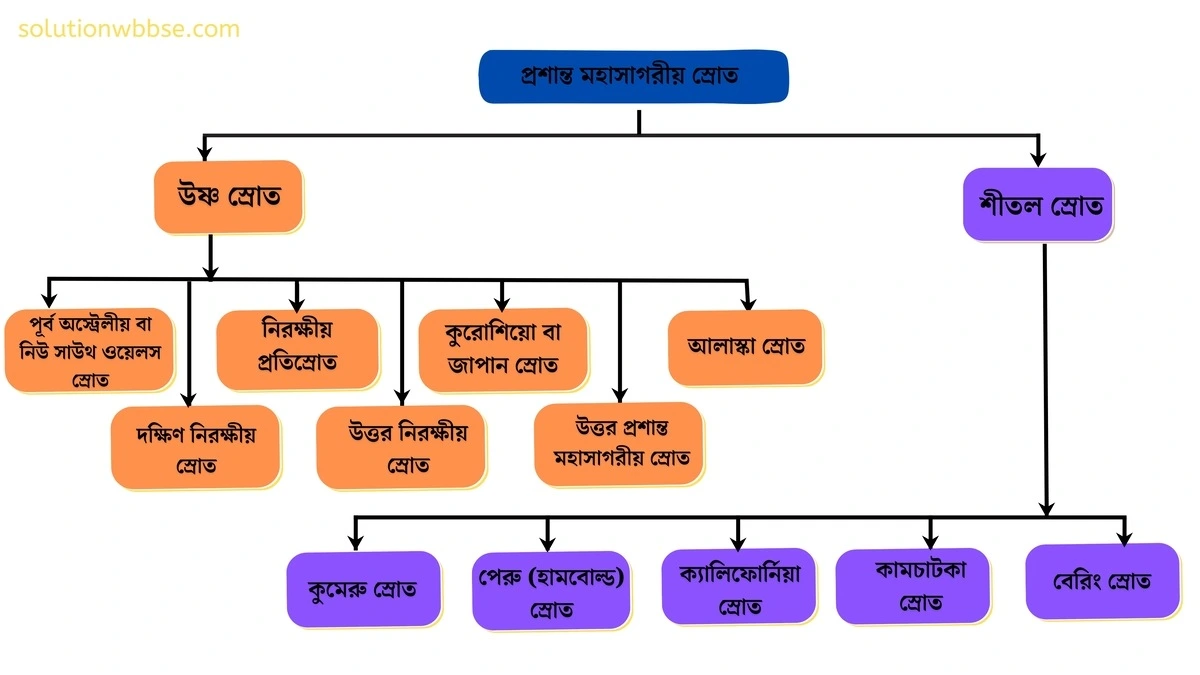 মাধ্যমিক ভূগোল - বারিমন্ডল - সমুদ্রস্রোত - সংক্ষিপ্ত ব্যাখ্যামূলক প্রশ্ন ও উত্তর 9 প্রশান্ত মহাসাগরীয় স্রোত