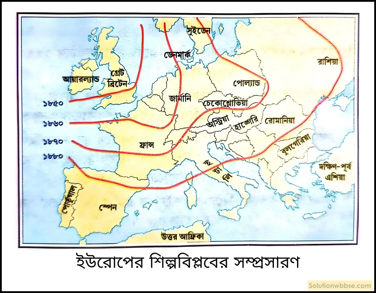 নবম শ্রেণী ইতিহাস - শিল্পবিপ্লব, উপনিবেশবাদ ও সাম্রাজ্যবাদ - ব্যাখ্যামূলক প্রশ্ন ও উত্তর 5 ইংল্যান্ড ব্যতীত ইউরোপের অন্যান্য দেশে শিল্পবিপ্লব সম্পর্কে সংক্ষেপে লেখো।