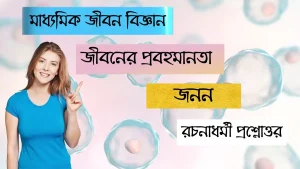 মাধ্যমিক জীবন বিজ্ঞান – জীবনের প্রবহমানতা – জনন