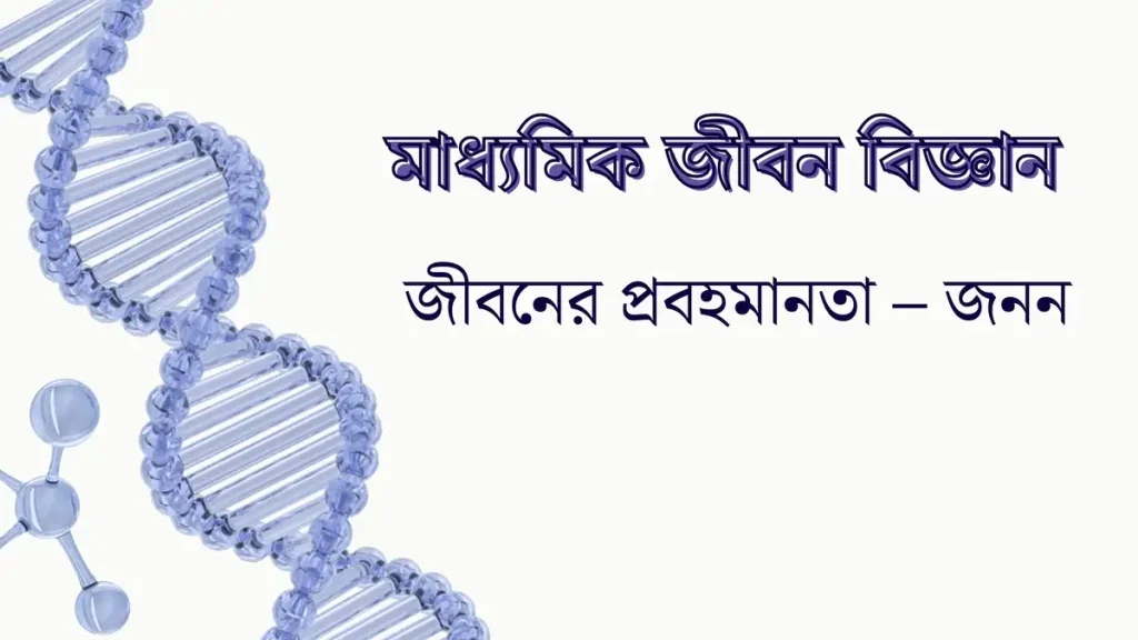 মাধ্যমিক জীবন বিজ্ঞান – জীবনের প্রবহমানতা – জনন – রচনাধর্মী প্রশ্নোত্তর