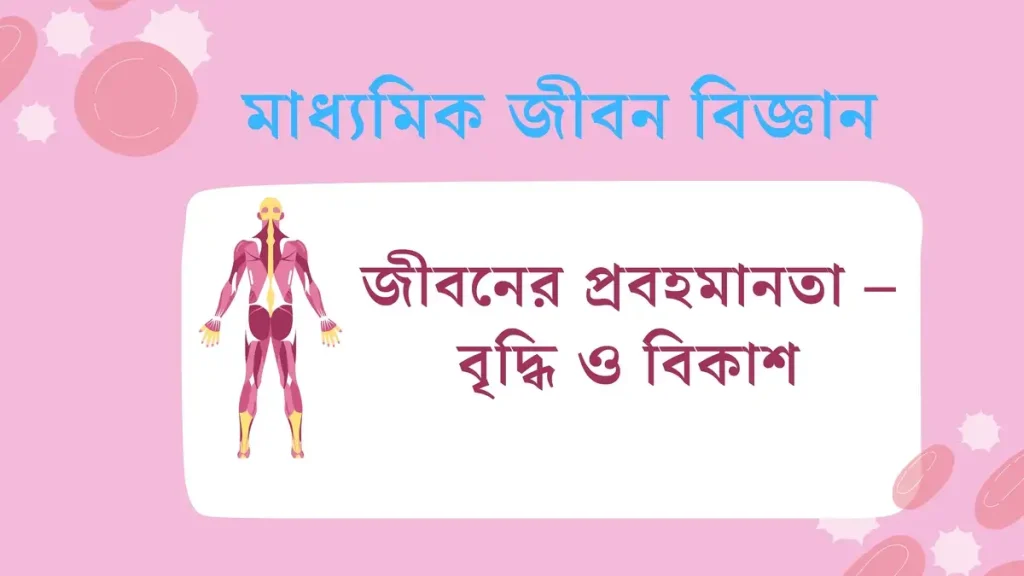 মাধ্যমিক জীবন বিজ্ঞান – জীবনের প্রবহমানতা – বৃদ্ধি ও বিকাশ – অতি সংক্ষিপ্ত প্রশ্নোত্তর