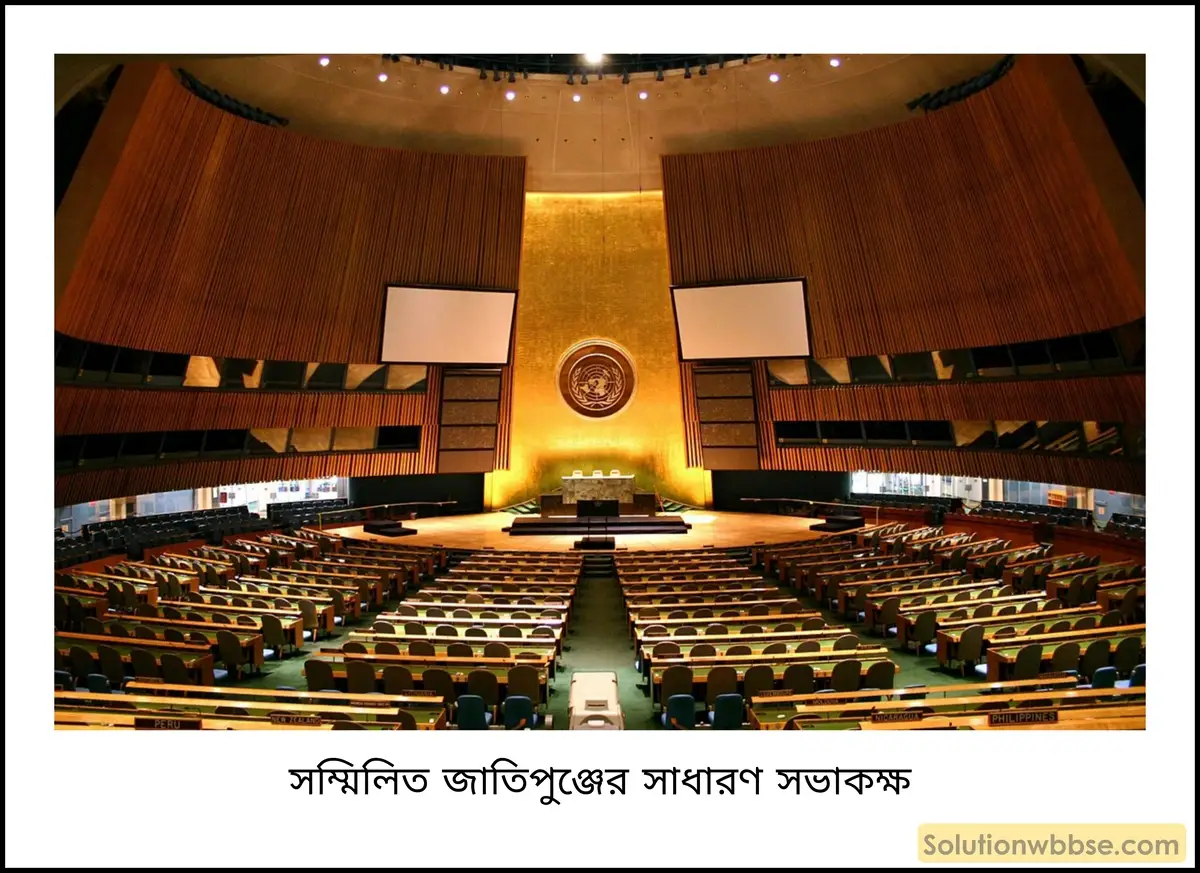 সম্মিলিত জাতিপুঞ্জের সাধারণ সভার (General Assembly) কাজ কী?
