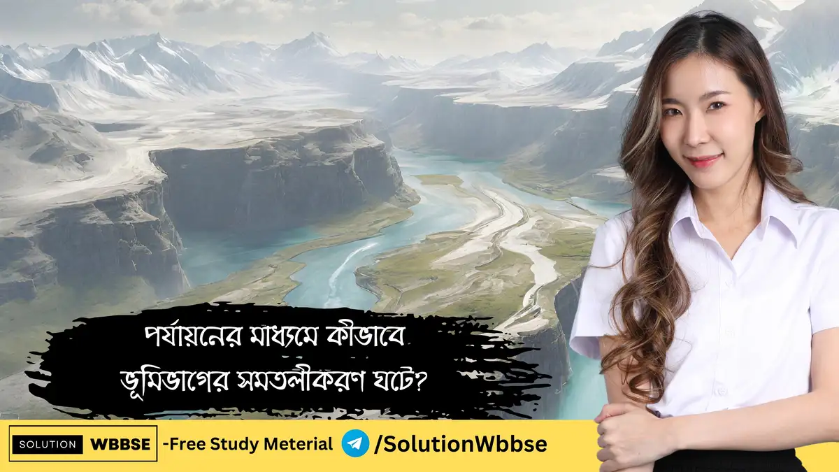 পর্যায়নের মাধ্যমে কীভাবে ভূমিভাগের সমতলীকরণ ঘটে