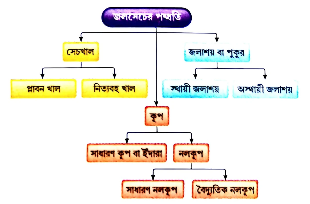 ভারতের বিভিন্ন অঞ্চলে কীভাবে জলসেচ করা হয় বর্ণনা করো।