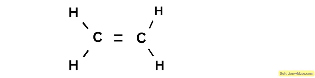 ইথিলিন-এর গঠন সংকেত-মাধ্যমিক ভৌতবিজ্ঞান