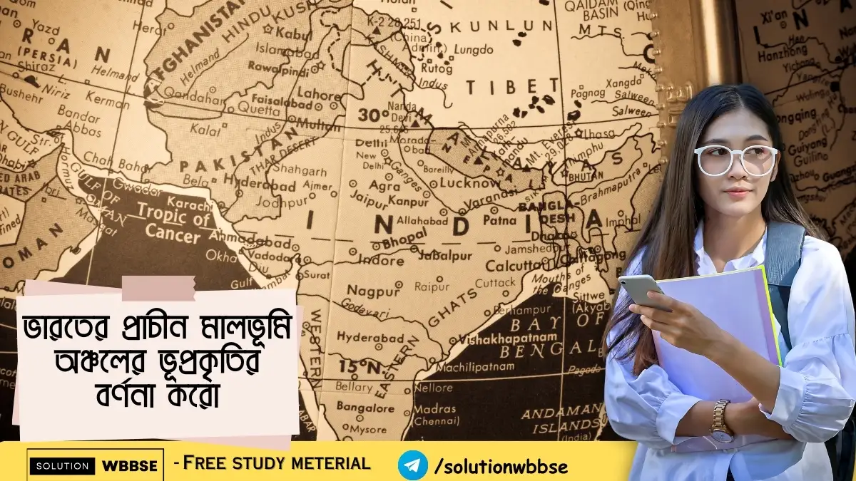 ভারতের প্রাচীন মালভূমি অঞ্চলের ভূপ্রকৃতির বর্ণনা করো