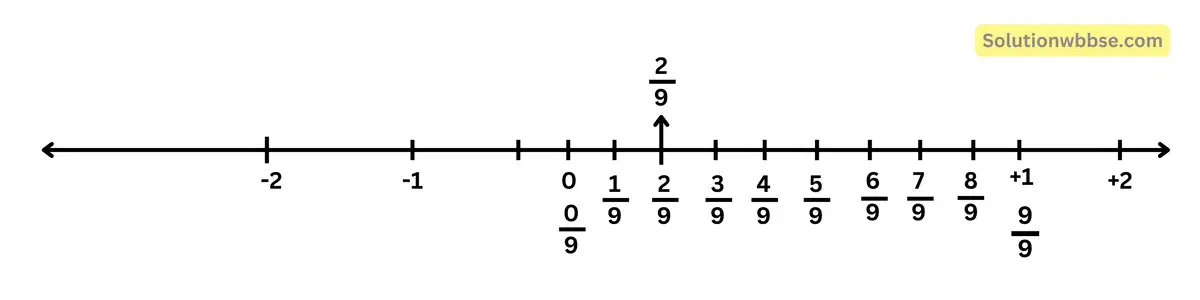 মূলদ সংখ্যাগুলি সংখ্যারেখায় স্থাপন-নবম শ্রেণী 