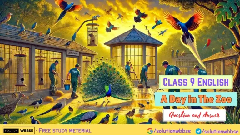 Class 9 – English – A Day in The Zoo – Question and Answer