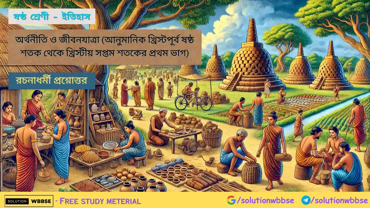 ষষ্ঠ শ্রেণী – ইতিহাস – অর্থনীতি ও জীবনযাত্রা