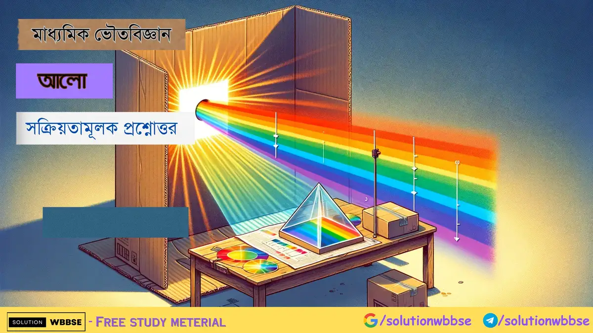 মাধ্যমিক ভৌতবিজ্ঞান – আলো – সক্রিয়তামূলক প্রশ্নোত্তর
