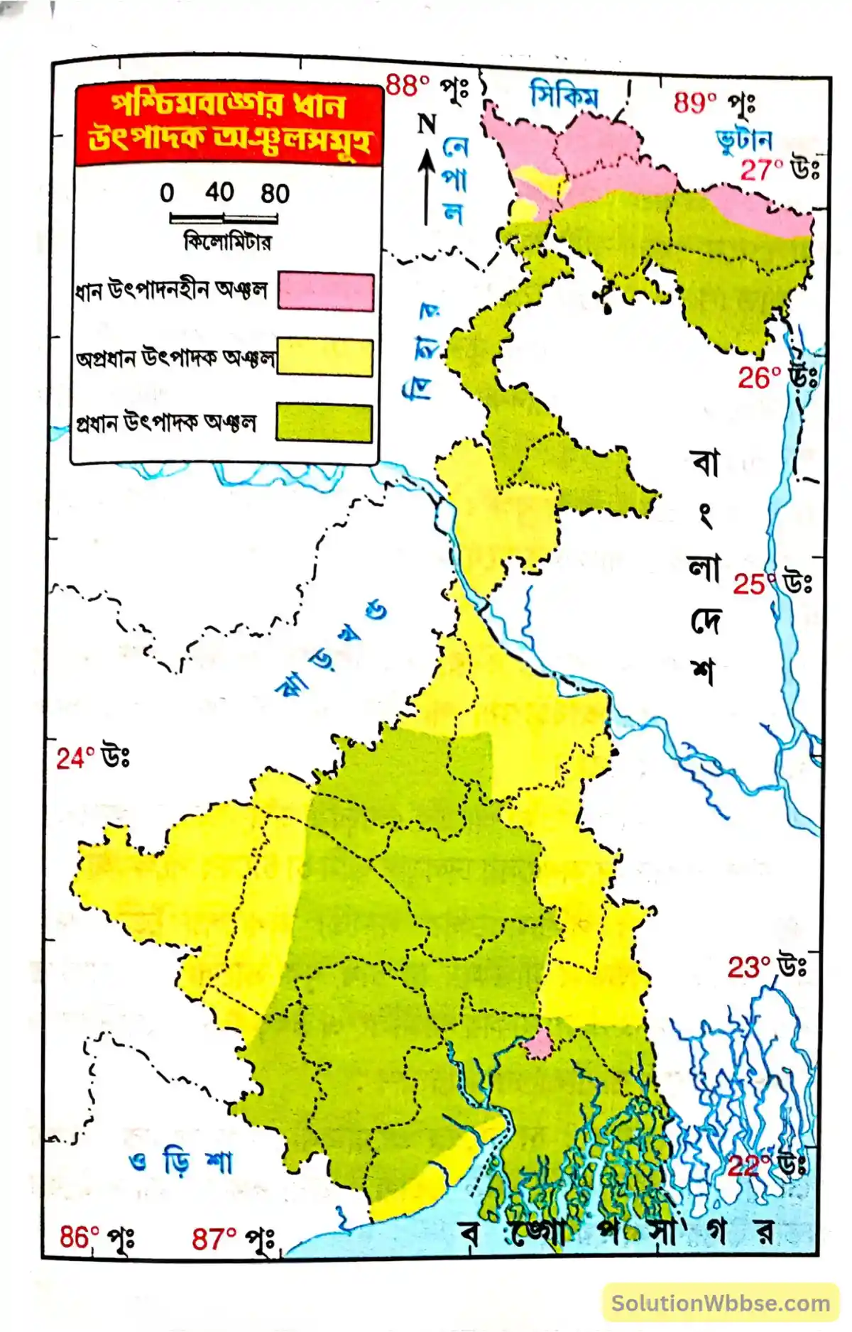 নবম শ্রেণী - ভূগোল - পশ্চিমবঙ্গ (প্রধান প্রধান অর্থনৈতিক ক্রিয়াকলাপ) - রচনাধর্মী প্রশ্নোত্তর 2 পশ্চিমবঙ্গের ধান উৎপাদক অঞ্চলসমূহ