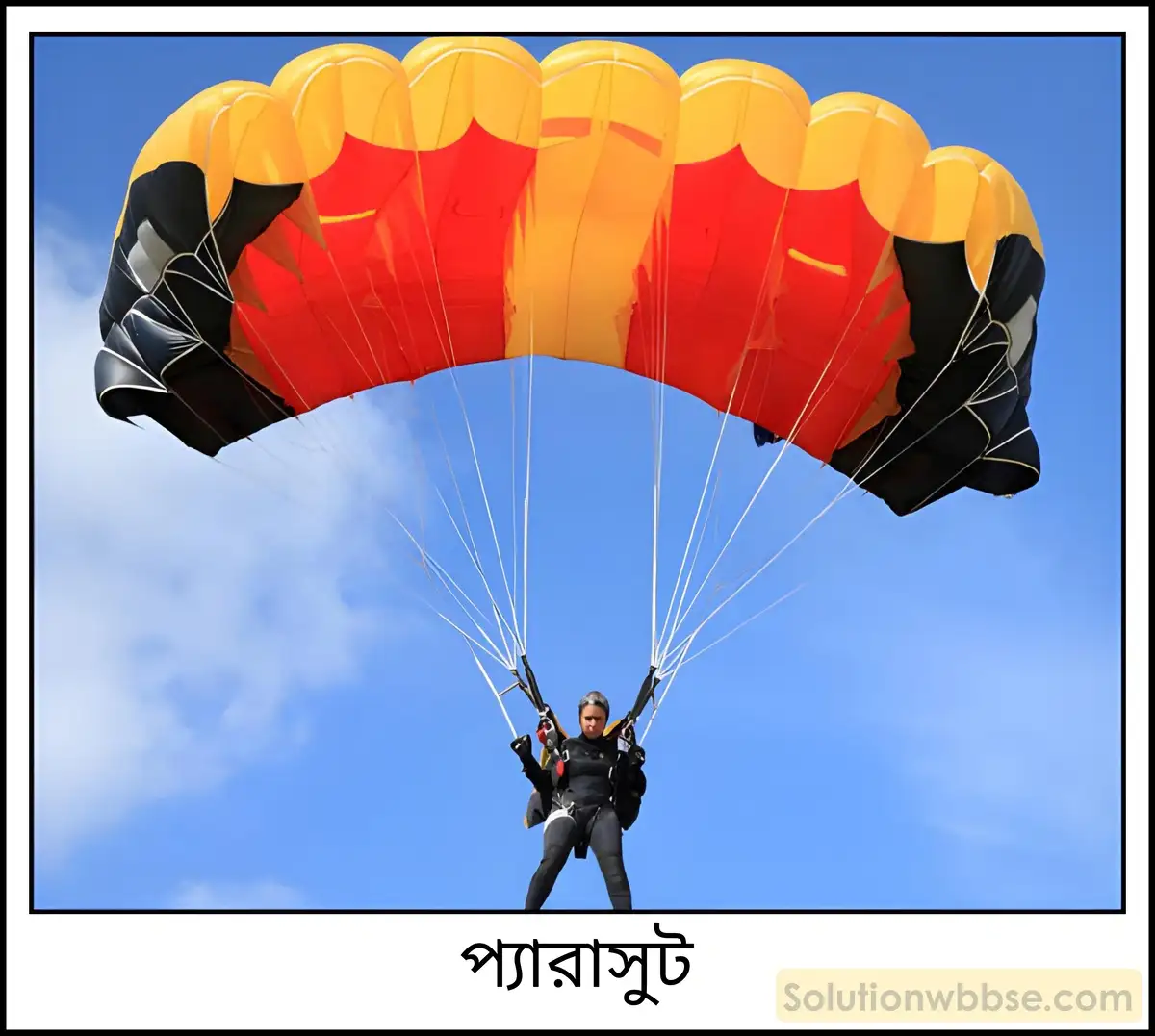নবম শ্রেণী - ভৌতবিজ্ঞান - পদার্থ : গঠন ও ধর্ম - সান্দ্রতা - প্রশ্ন ও উত্তর 14 কোনো ব্যক্তি বিমান থেকে প্যারাসুট নিয়ে অবতরণ করার সময় কেন কম বেগ নিয়ে নীচে নামেন?