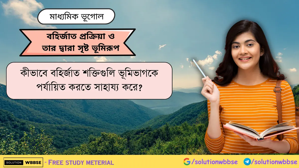 বহির্জাত শক্তিগুলি ভূমিভাগকে পর্যায়িত করতে সাহায্য করে