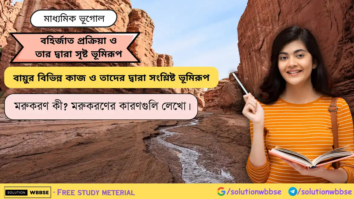 মরুকরণ কী মরুকরণের কারণগুলি লেখো।