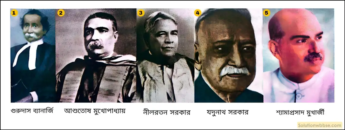মাধ্যমিক ইতিহাস - সংস্কার: বৈশিষ্ট্য ও পর্যালোচনা - বিষয়সংক্ষেপ 6 কলকাতা বিশ্ববিদ্যালয়ের কয়েকজন বিখ্যাত উপাচার্যের নাম