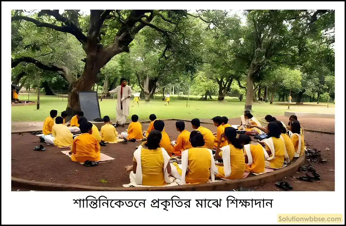 মাধ্যমিক ইতিহাস - বিকল্প চিন্তা ও উদ্যোগ (উনিশ শতকের মধ্যভাগ থেকে বিশ শতকের প্রথম ভাগ পর্যন্ত): বৈশিষ্ট্য ও পর্যালোচনা - রচনাধর্মী প্রশ্ন ও উত্তর 22 মানুষ, প্রকৃতি ও শিক্ষার সমন্বয় বিষয়ে রবীন্দ্রনাথের চিন্তার সংক্ষিপ্ত পরিচয় দাও।