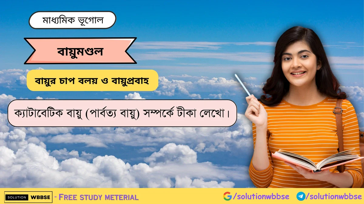 ক্যাটাবেটিক বায়ু (পার্বত্য বায়ু) সম্পর্কে টীকা লেখো -
