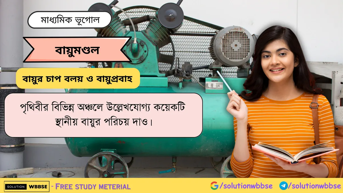 পৃথিবীর বিভিন্ন অঞ্চলে উল্লেখযোগ্য কয়েকটি স্থানীয় বায়ুর পরিচয় দাও।