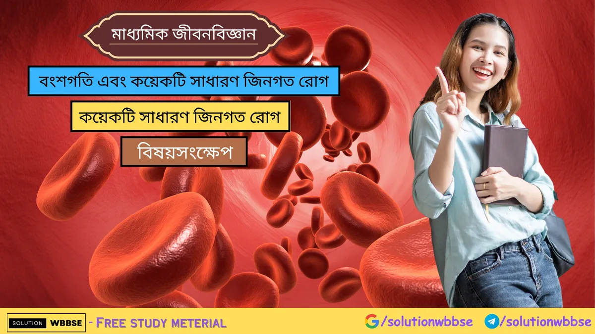 কয়েকটি সাধারণ জিনগত রোগ – বিষয়সংক্ষেপ