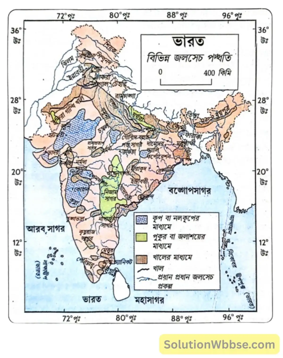 ভারতের প্রধান জলসেচ পদ্ধতিগুলির পরিচয় দাও। 2 ভারতের বিভিন্ন জলসেচ পদ্ধতি।
