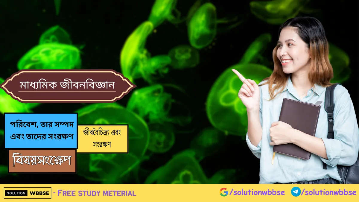 মাধ্যমিক জীবন বিজ্ঞান – পরিবেশ, তার সম্পদ এবং তাদের সংরক্ষণ – জীববৈচিত্র্য এবং সংরক্ষণ – বিষয়সংক্ষেপ