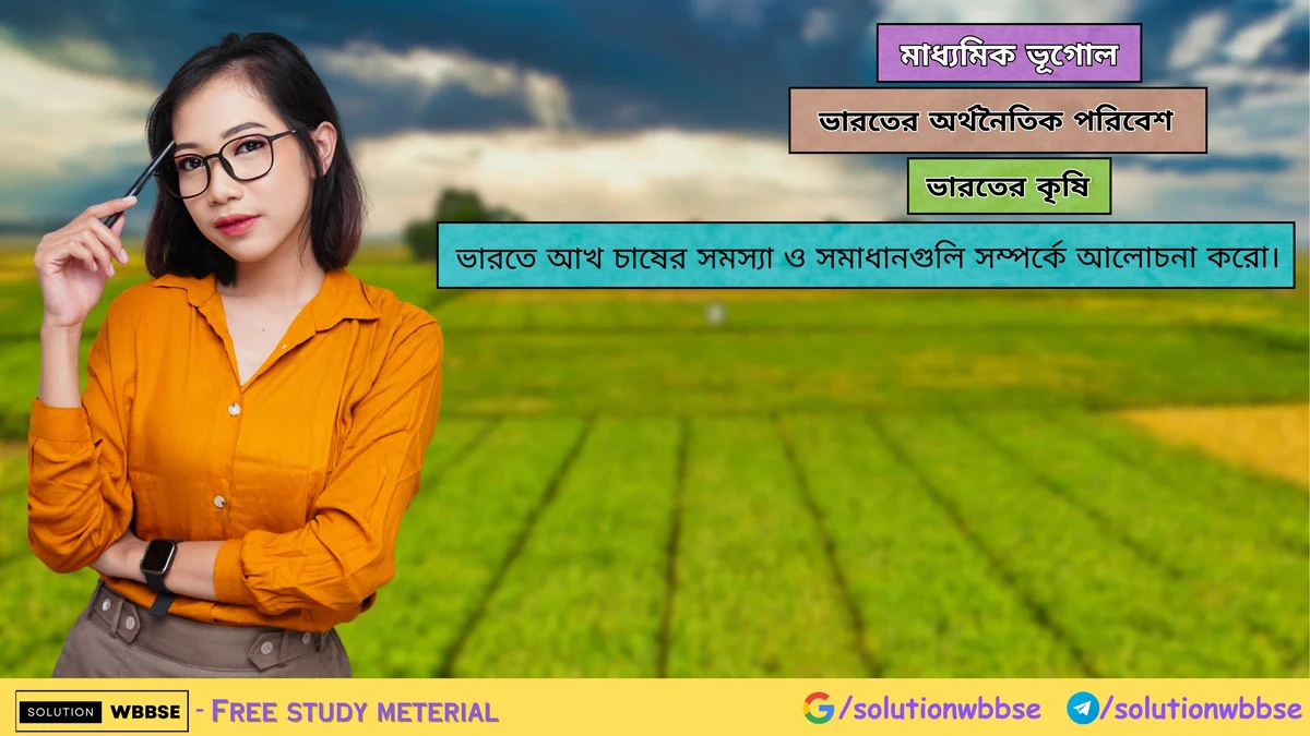 ভারতে আখ চাষের সমস্যা ও সমাধানগুলি সম্পর্কে আলোচনা করো