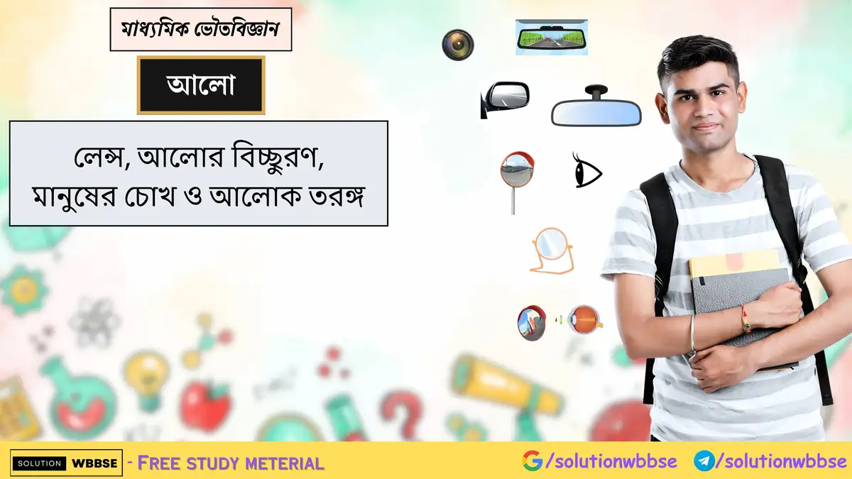 মাধ্যমিক ভৌতবিজ্ঞান - আলো - লেন্স, আলোর বিচ্ছুরণ, মানুষের চোখ ও আলোক তরঙ্গ 1 মাধ্যমিক ভৌতবিজ্ঞান - আলো - লেন্স, আলোর বিচ্ছুরণ, মানুষের চোখ ও আলোক তরঙ্গ