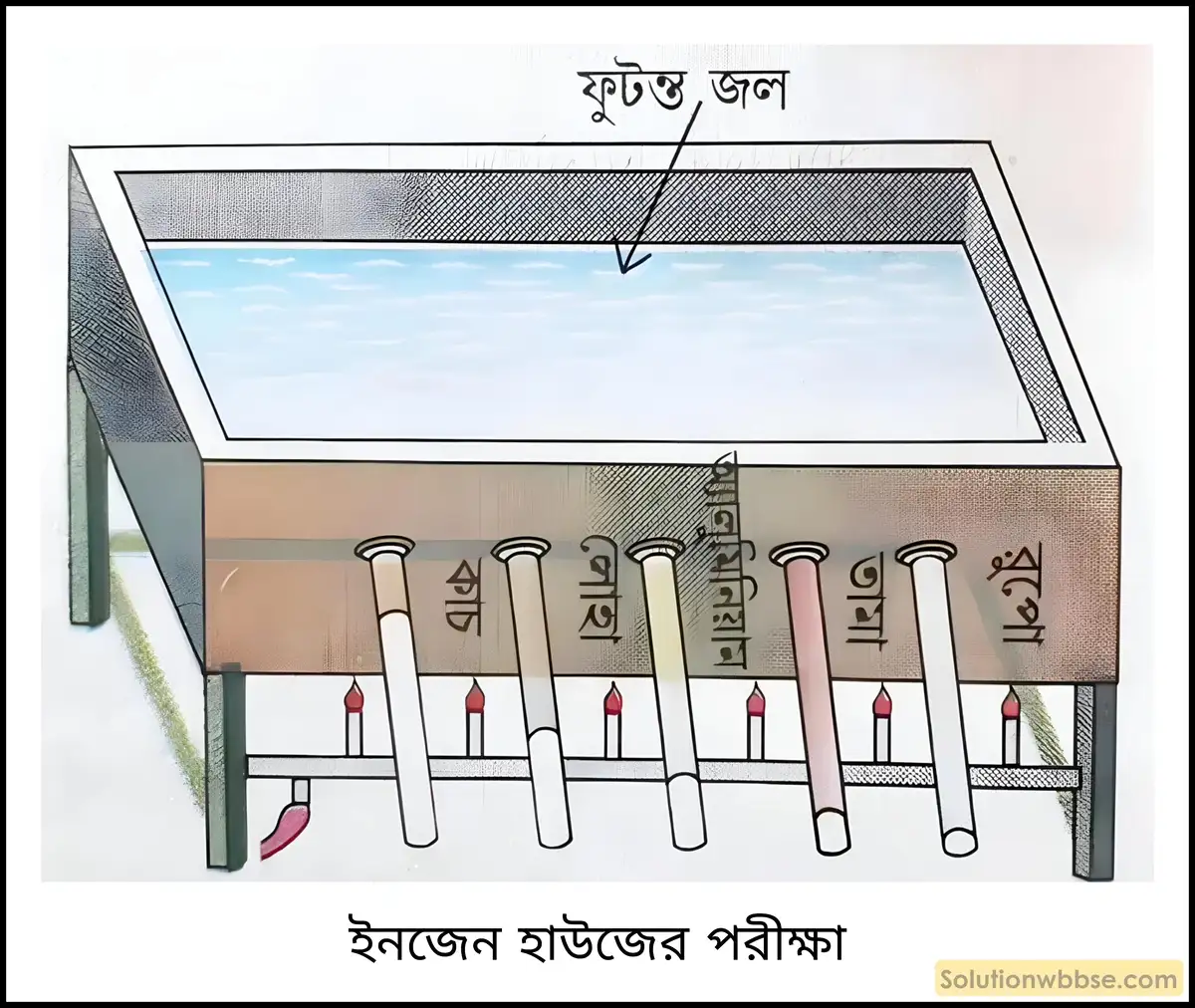 ইনজেন হাউজের পরীক্ষার সাহায্যে প্রমাণ করো যে, বিভিন্ন পদার্থের তাপ পরিবহণ ক্ষমতা বিভিন্ন হয়। 2 ইনজেন হাউজের পরীক্ষার সাহায্যে প্রমাণ করো যে, বিভিন্ন পদার্থের তাপ পরিবহণ ক্ষমতা বিভিন্ন হয়।