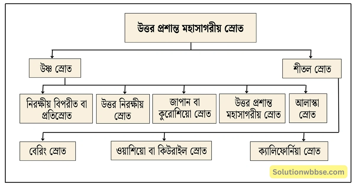 মাধ্যমিক ভূগোল - বারিমণ্ডল - সমুদ্রস্রোত - ব্যাখ্যামূলক প্রশ্ন ও উত্তর 8 উত্তর প্রশান্ত মহাসাগরীয় স্রোত