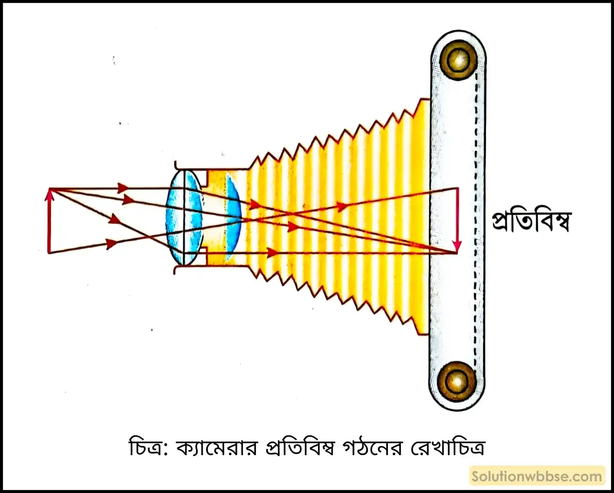ক্যামেরার প্রতিবিম্ব গঠনের রেখাচিত্র