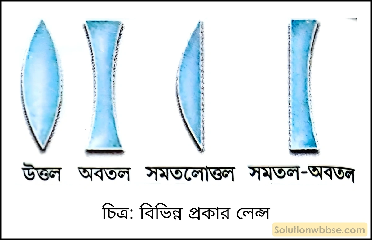 মাধ্যমিক ভৌতবিজ্ঞান - আলো - লেন্স, আলোর বিচ্ছুরণ, মানুষের চোখ ও আলোক তরঙ্গ 2 বিভিন্ন প্রকার লেন্স