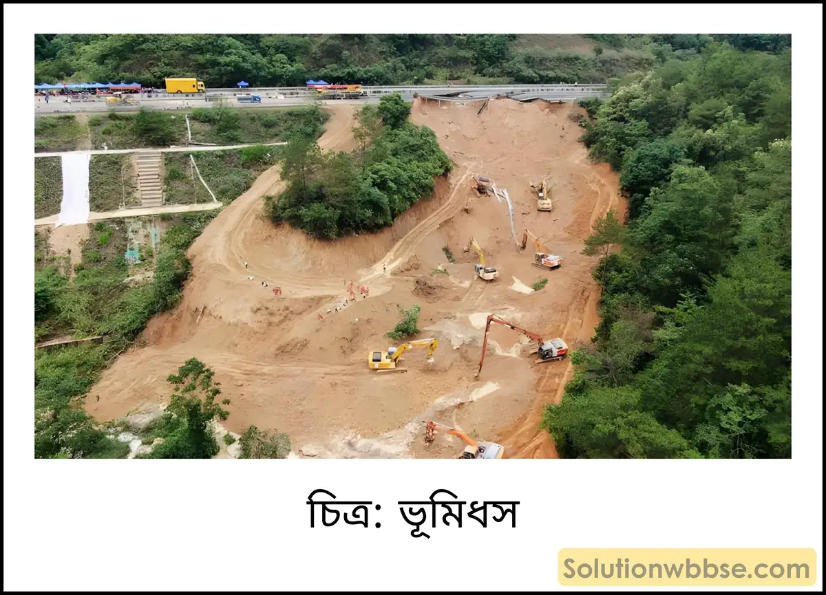 মাধ্যমিক ভূগোল - ভারতের প্রাকৃতিক পরিবেশ - ভারতের মৃত্তিকা - ব্যাখ্যামূলক প্রশ্ন ও উত্তর 3 ভূমিধস