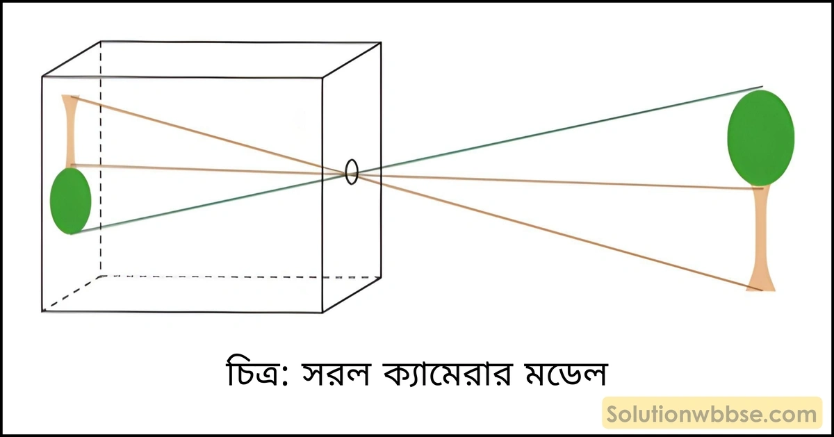 একটি সরল ক্যামেরার মডেল এবং কার্যপ্রণালী সম্পর্কে লেখো। 2 সরল ক্যামেরার মডেল