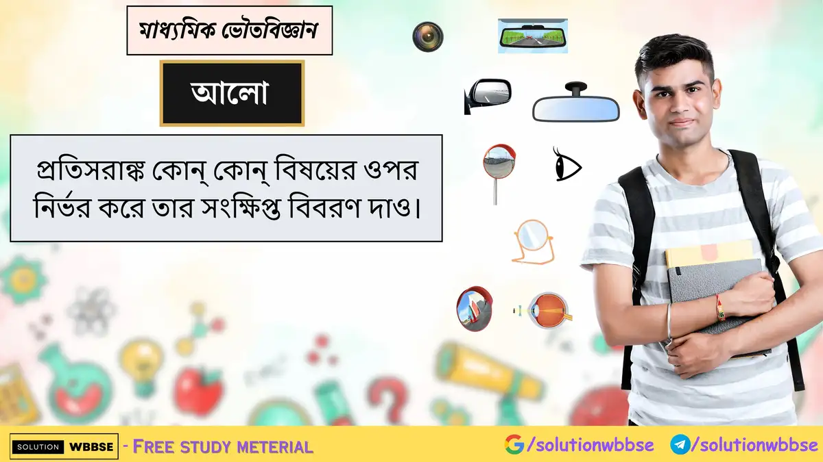 প্রতিসরাঙ্ক কোন্ কোন্ বিষয়ের ওপর নির্ভর করে তার সংক্ষিপ্ত বিবরণ দাও।