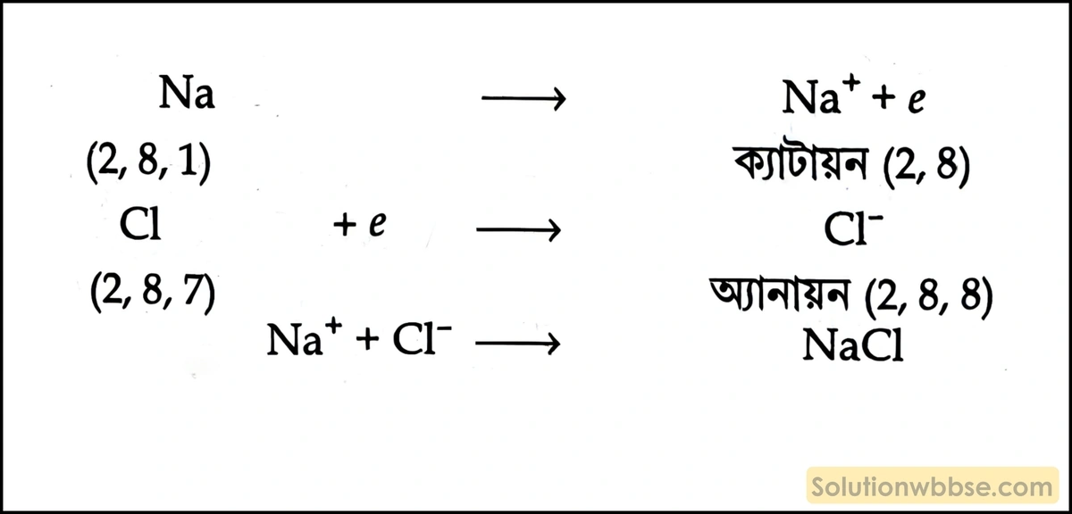NaCl -এর লুইস ডট চিত্র অঙ্কন করো। 2 NaCl -এর লুইস ডট চিত্র অঙ্কন করো।