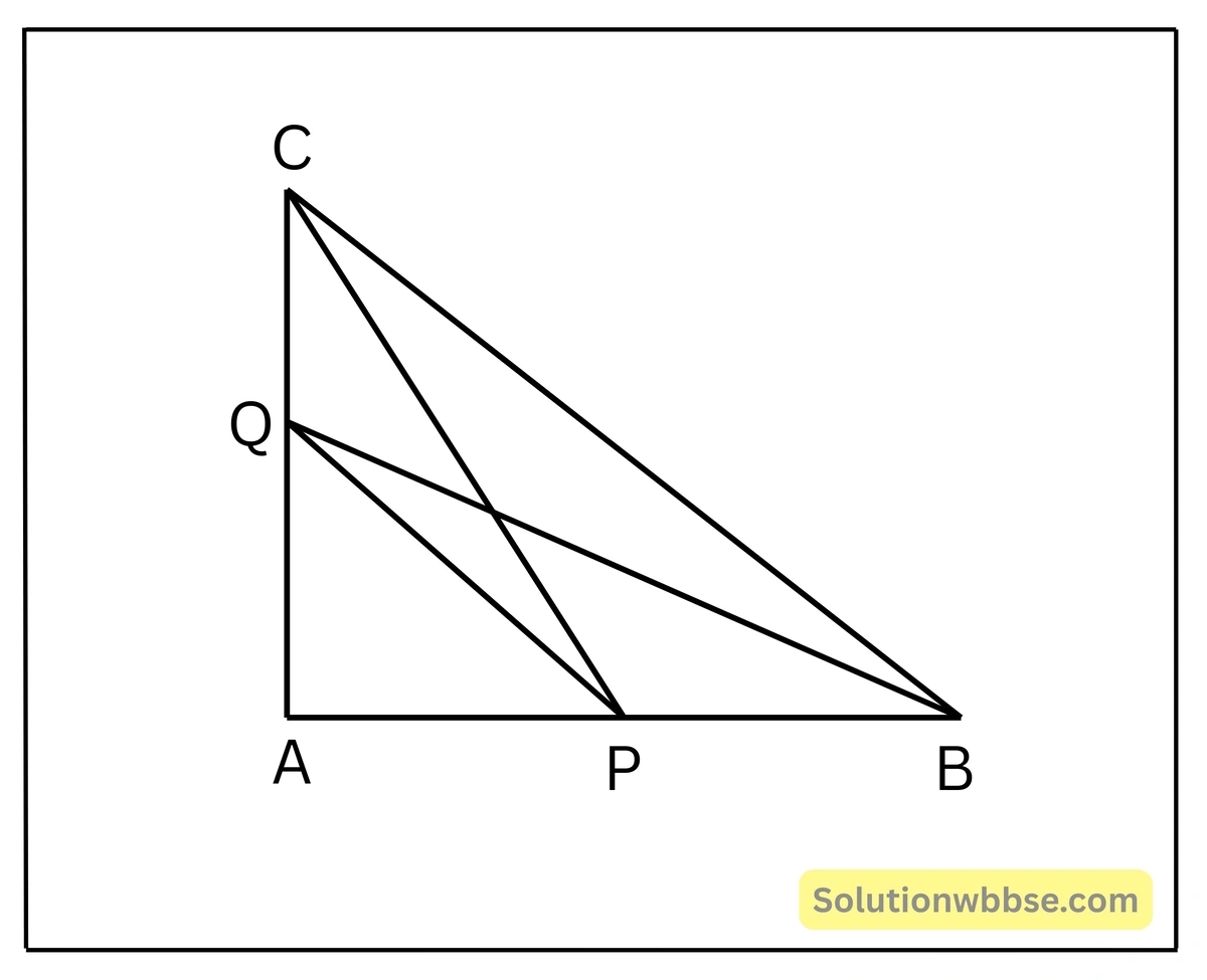 একটি সমকোণী ত্রিভুজ ABC অঙ্কন করলাম যার ∠A সমকোণ-পিথাগোরাসের উপপাদ্য