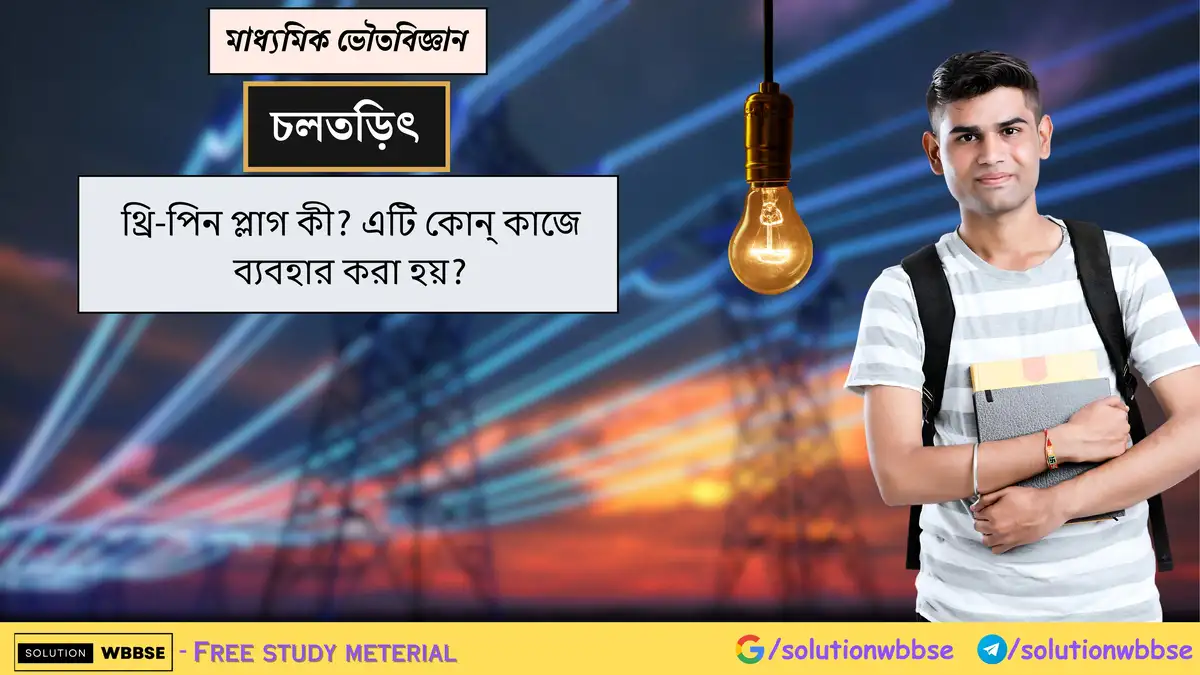 থ্রি-পিন প্লাগ কী? এটি কোন্ কাজে ব্যবহার করা হয়?