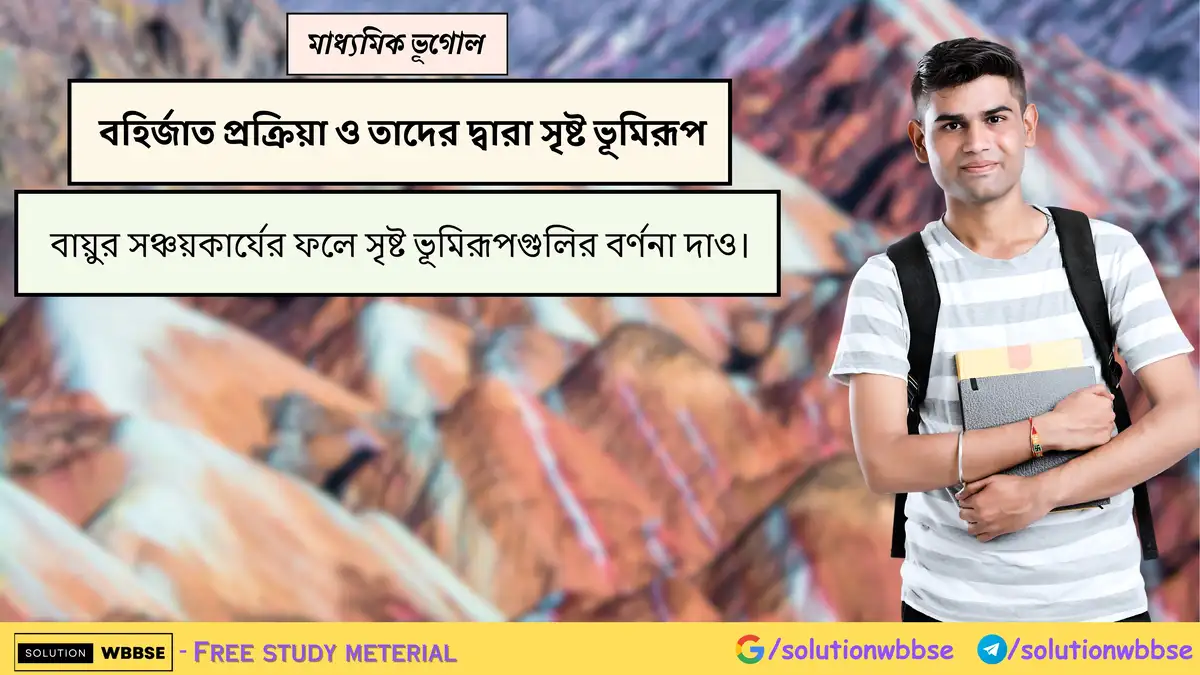 বায়ুর সঞ্চয়কার্যের ফলে সৃষ্ট ভূমিরূপগুলির বর্ণনা দাও।
