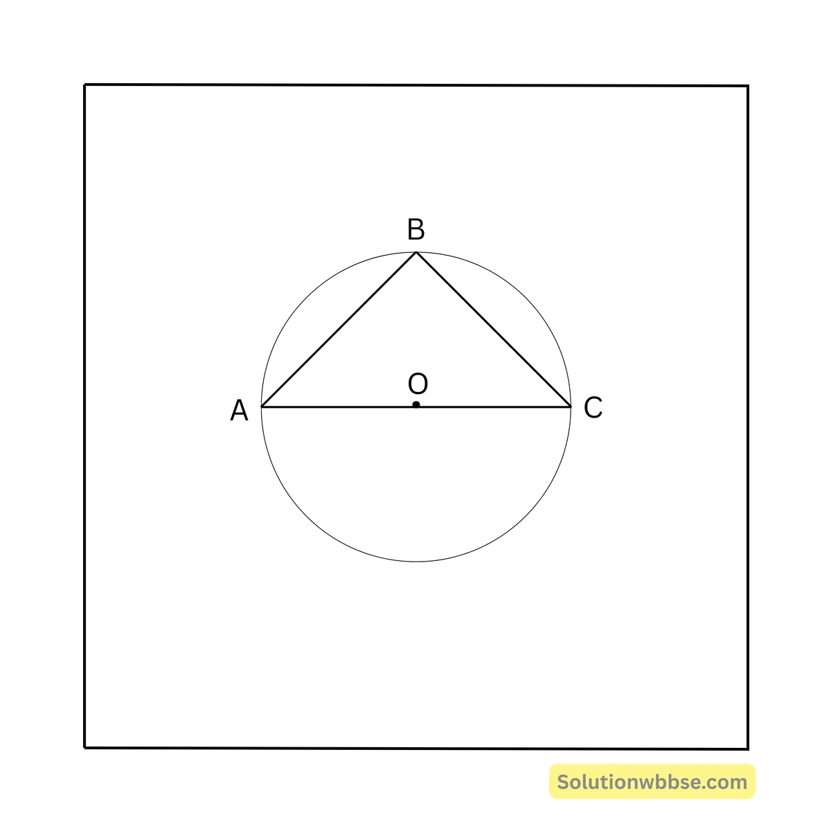 Madhyamik Mathematics MCQ Suggestion 2026 14 একটি বৃত্তে AB ও BC দুটি জ্যা পরস্পর লম্ব। বৃত্তটির ব্যাসার্ধ 5 সেমি এবং AB = 6 সেমি হলে BC =