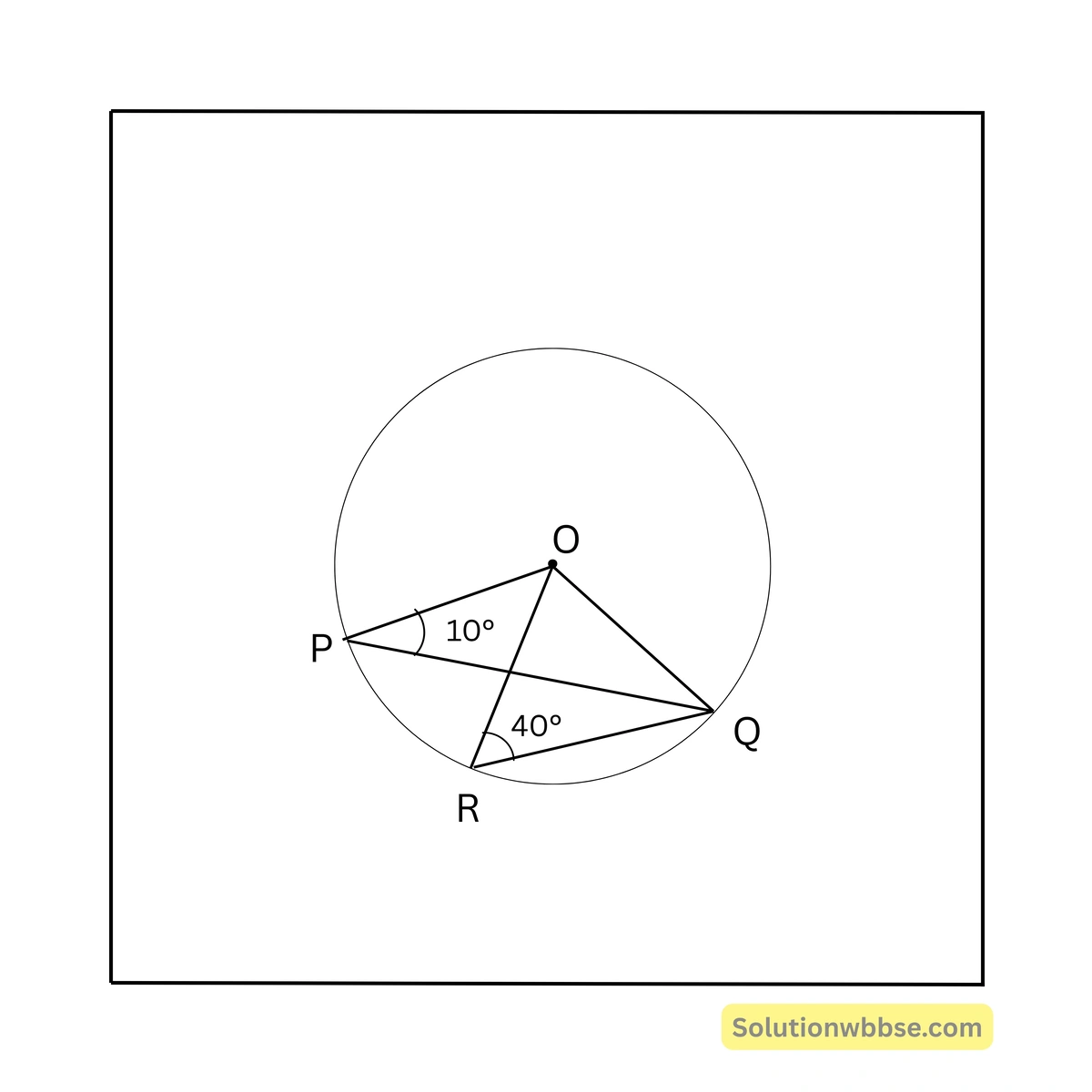 77. পাশের চিত্রে O বৃত্তের কেন্দ্র হলে, \( \angle POR \) এর মান