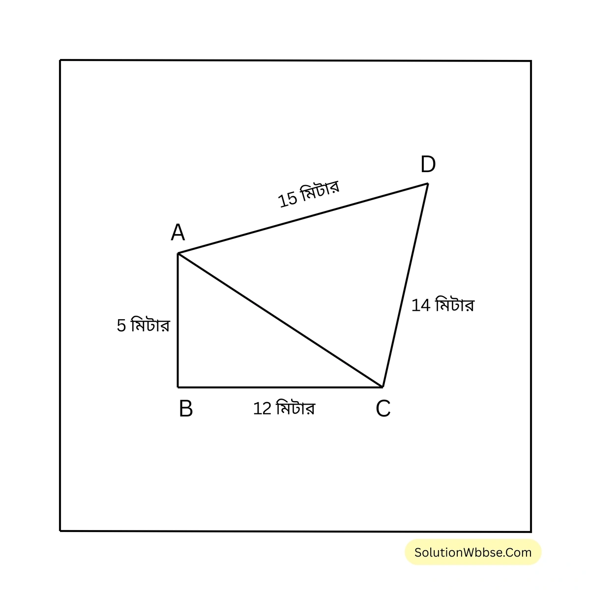নবম শ্রেণী - গণিত - ত্রিভুজ ও চতুর্ভুজের পরিসীমা ও ক্ষেত্রফল - কষে দেখি 15.3 8 ত্রিভুজ ও চতুর্ভুজের পরিসীমা ও ক্ষেত্রফল-গণিত-নবম শ্রেণী