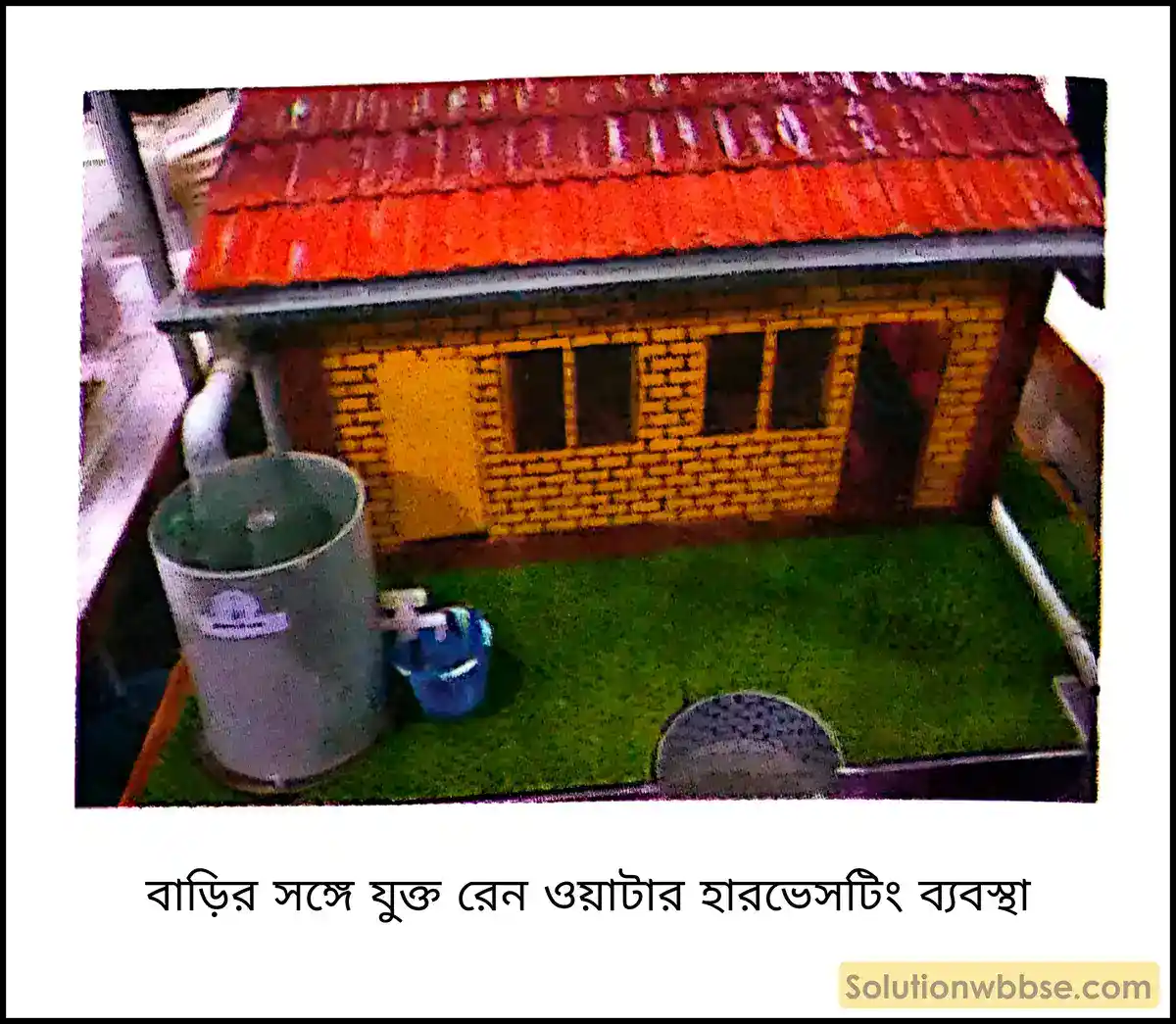 বাড়ির সঙ্গে যুক্ত রেন ওয়াটার হারভেসটিং ব্যবস্থা