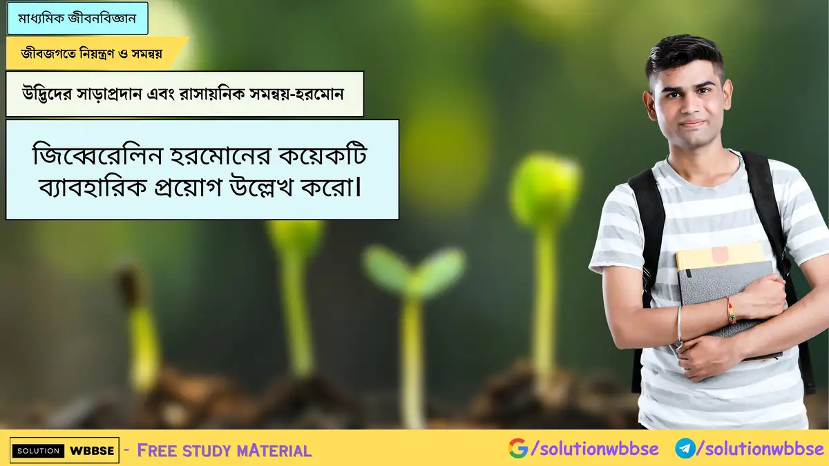 Home 2 জিব্বেরেলিন হরমোনের কয়েকটি ব্যাবহারিক প্রয়োগ উল্লেখ করো।