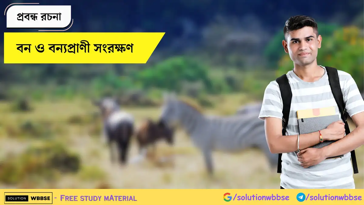 বন ও বন্যপ্রাণী সংরক্ষণ - প্রবন্ধ রচনা
