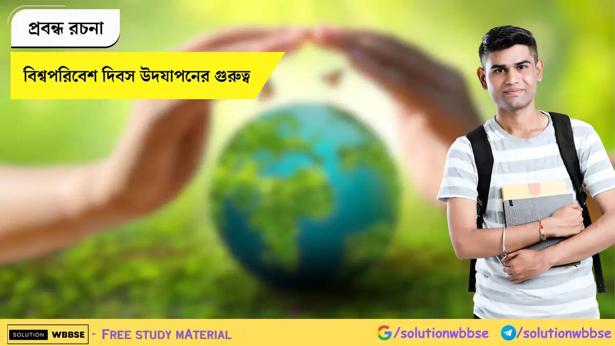 বিশ্বপরিবেশ দিবস উদযাপনের গুরুত্ব - প্রবন্ধ রচনা