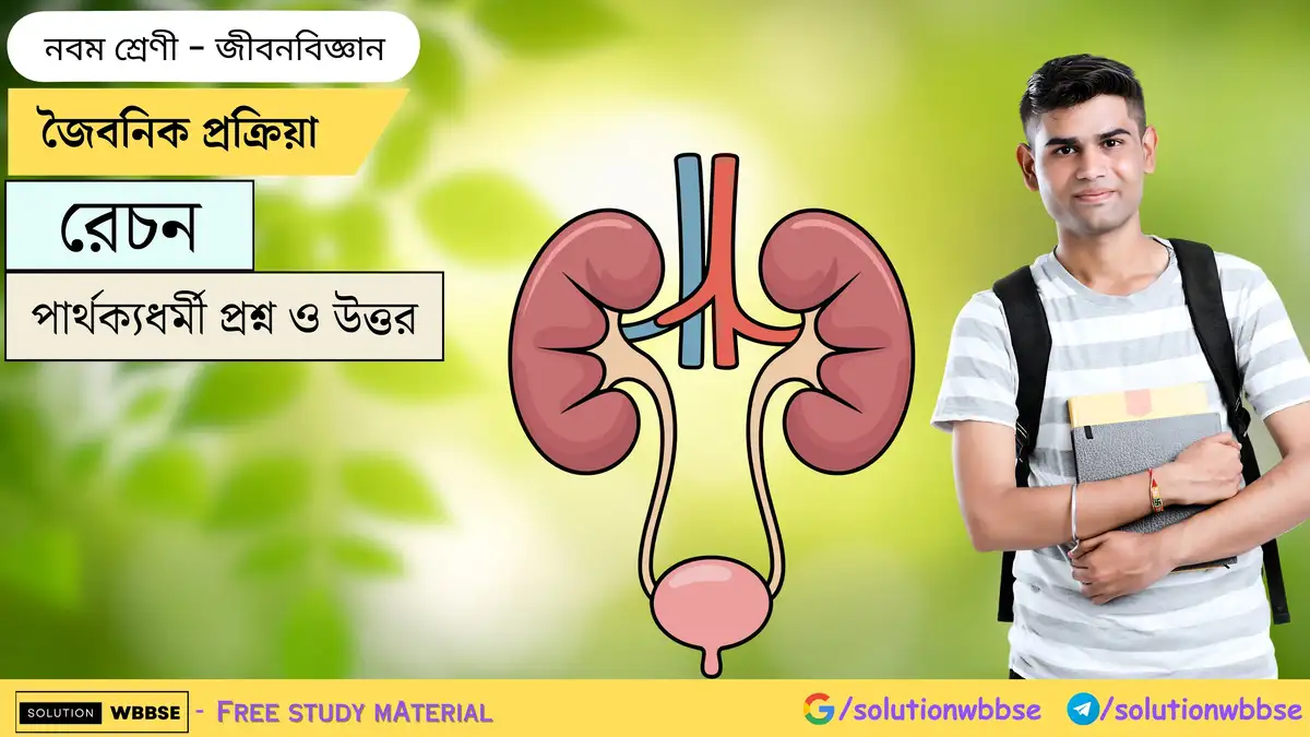 জৈবনিক প্রক্রিয়া-রেচন-জীবনবিজ্ঞান-নবম শ্রেণী