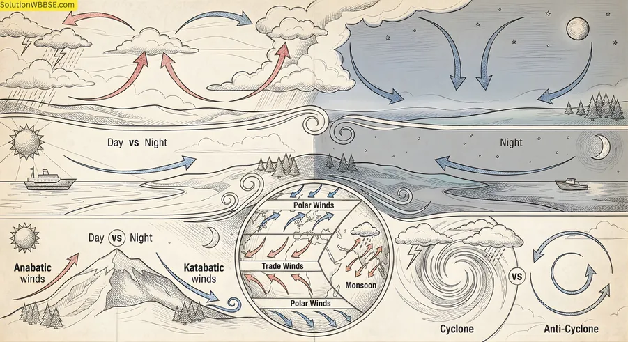 অষ্টম শ্রেণির ভূগোল (চতুর্থ অধ্যায়) - চাপবলয় ও বায়ুপ্রবাহ - পার্থক্যধর্মী প্রশ্ন ও উত্তর 1 অষ্টম শ্রেণির ভূগোল (চতুর্থ অধ্যায়) - চাপবলয় ও বায়ুপ্রবাহ