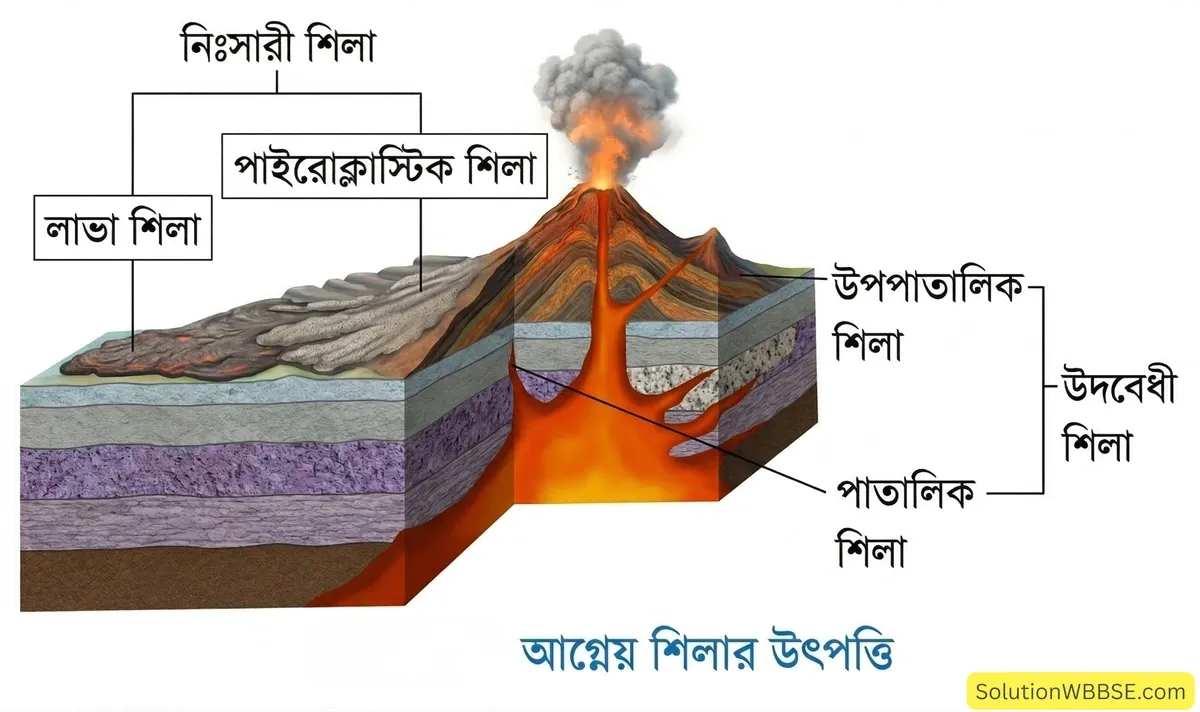 আগ্নেয় শিলার উৎপত্তি