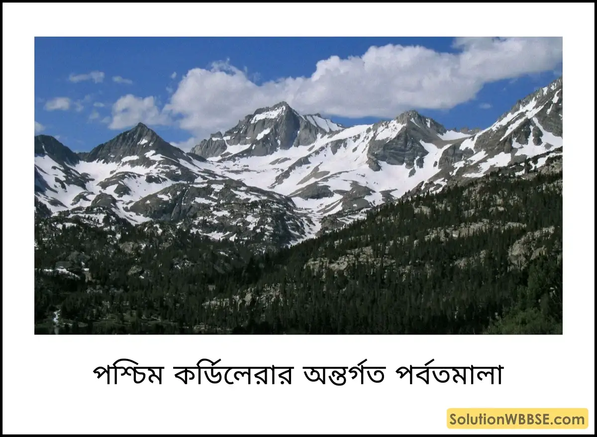 পশ্চিম কর্ডিলেরার অন্তর্গত পর্বতমালা